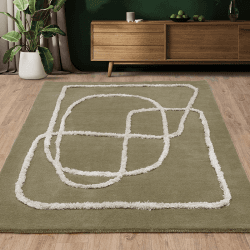 Image showing the Matrix Rug, 120 x 170cm, Sage product.