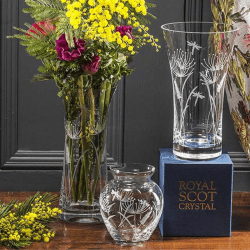 Image showing the Dragonfly Large Posy Vase, H18cm, Clear product.