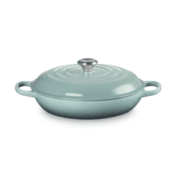 Image showing the Cast Iron Shallow Casserole, 30cm, Sea Salt product.