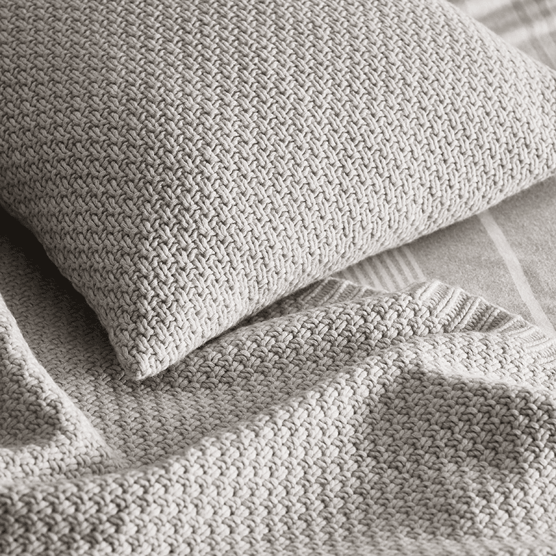 Maddox Mink Throw, 140 x 200cm, Cloud Marl