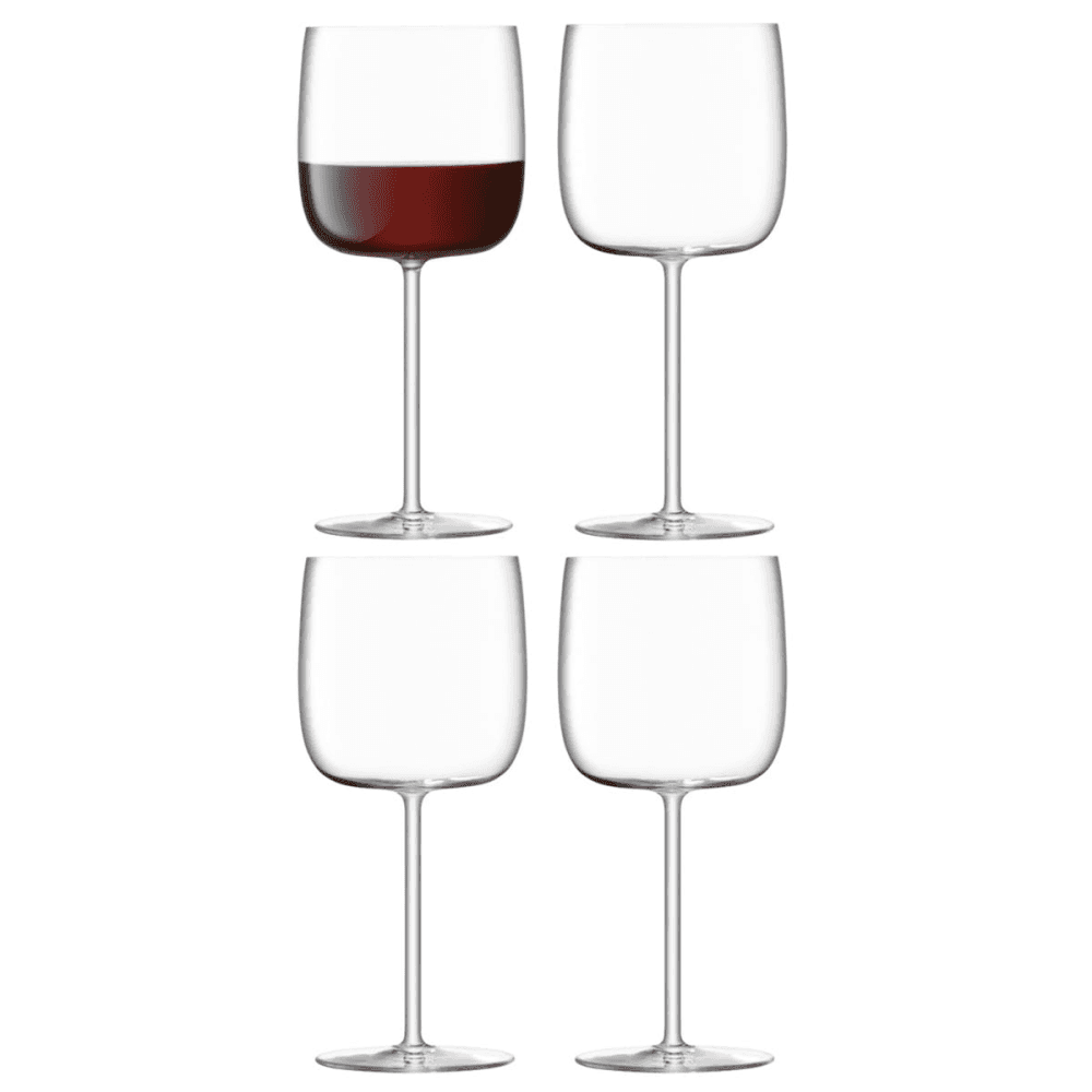 Borough Set of 4 wine glasses, 450ml, clear