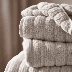 Image showing the Rib Hydrocotton Bath Towel, 70 x 125cm, Oatmeal product.