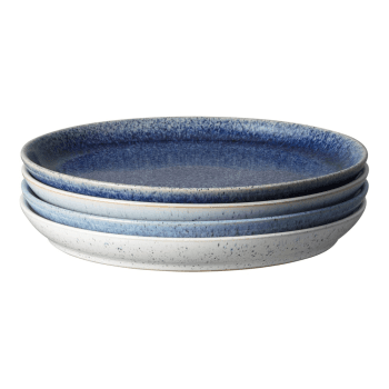 Image showing the Studio Blue 4 Piece Coupe Dinner Plate Set, 26cm, Mixed product.