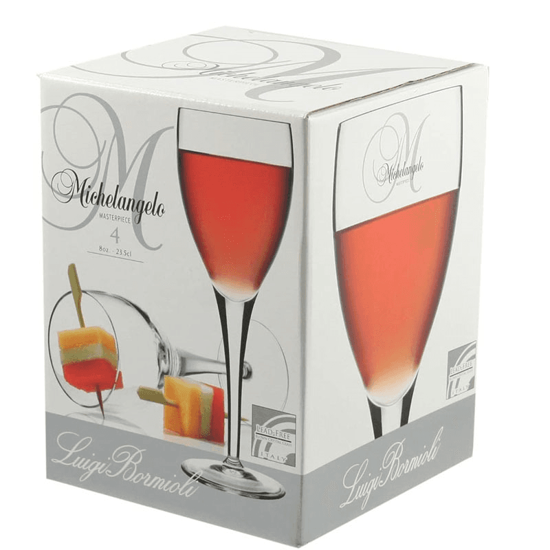 Michelangelo Masterpiece Set of 4 Wine Glasses, 235ml, Clear