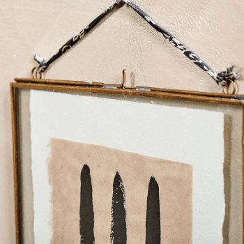 Image showing the Kiko Landscape Frame, 5 x 7", Antique Brass product.
