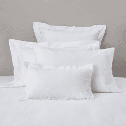 Image showing the Adeline Super king size pillowcase, 50 x 90cm, White product.