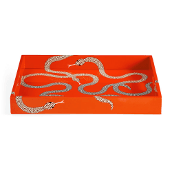 Image showing the Eden Lacquer Tray, 43 x 35.5cm, Orange product.