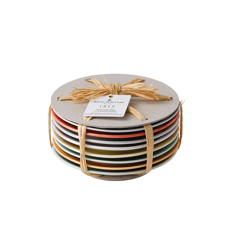 1815 Brights Set of 8 tapas plate, 16cm, Mixed Colours