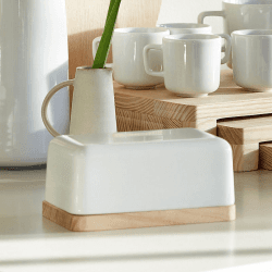 Image showing the Collective Butter Dish, White product.