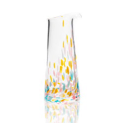 Image showing the Confetti Carafe, 1L, Rosa, Yellow, Turquoise & Blue product.
