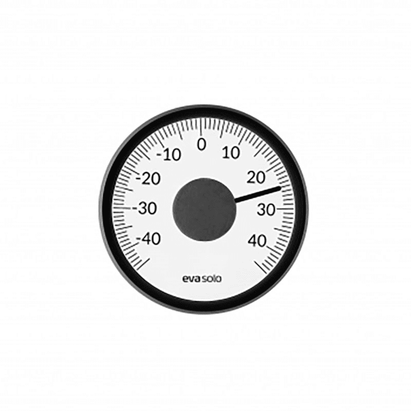 Outdoor Window Thermometer, Black/White