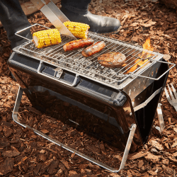 Image showing the Stealth Portable Charcoal Briefcase BBQ, Black product.
