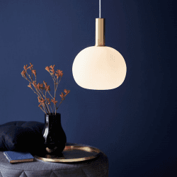 Image showing the Alton Pendant, H33cm, White product.