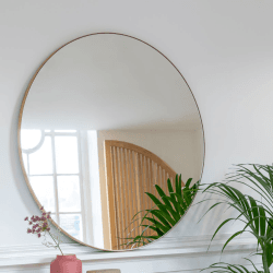 Image showing the Fine Edge Edge Mirror, 60cm, Gold product.