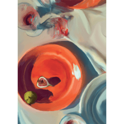 Image showing the Fine Dining Art Print, 30 x 40cm product.