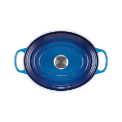 Image showing the Signature Cast Iron Oval Casserole, 29cm, Azure product.