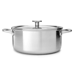 Image showing the MultiPly Stainless Steel Casserole with Lid, 20cm, Silver product.