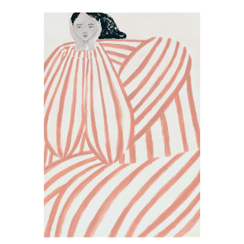 Image showing the Still Waiting - Sofia Lind Art print, H70 x D50cm, Multi product.
