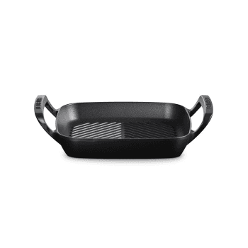 Image showing the BBQ Square Grill Pan, 26cm, Satin Black product.