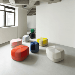Image showing the Circus Pouf, H35 x D65cm, Sand product.