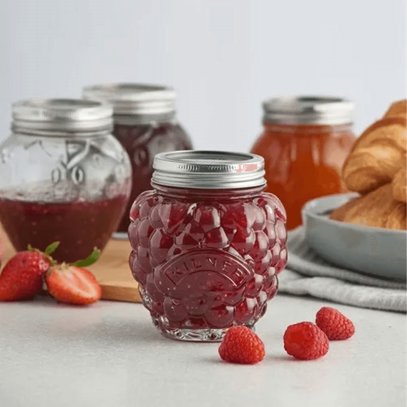 Berry Fruit Preserve Jar, H11 x W10 x L10, Clear