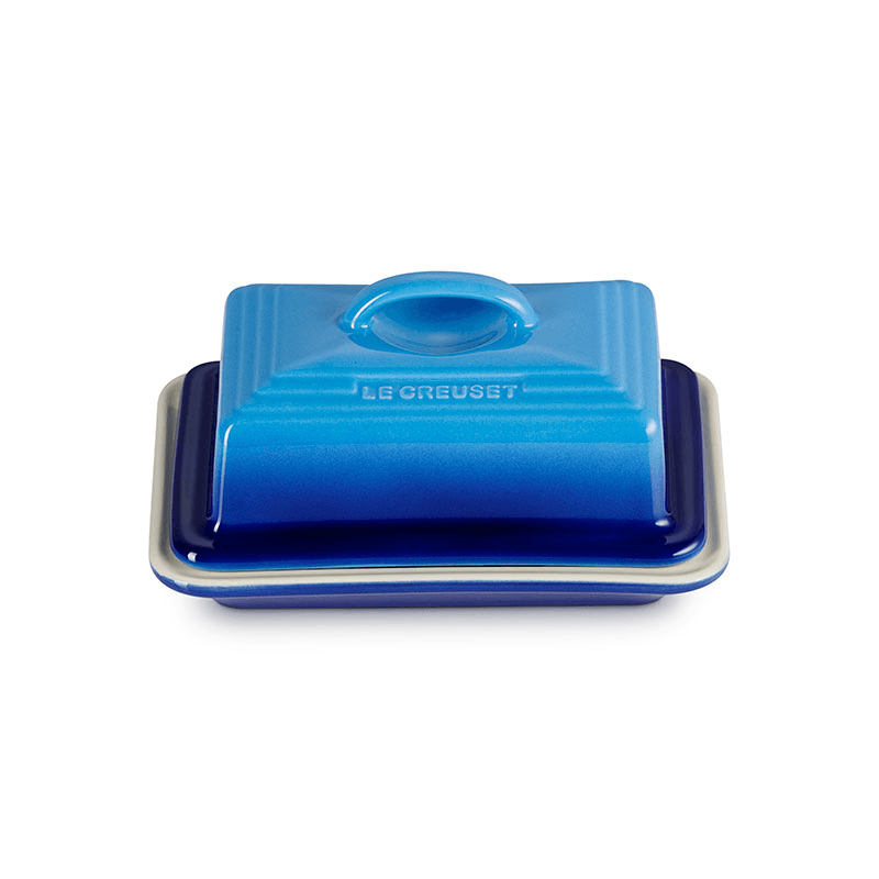 Stoneware Butter Dish, Azure